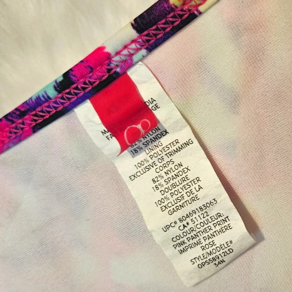 OP Graffiti Print String Bikini Bottoms - Picture 4 of 5